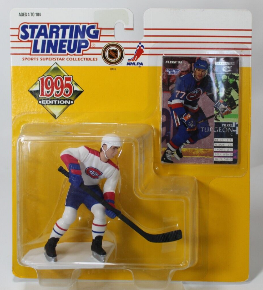 Starting Lineup 1995 Pierre Turgeon NHL Montreal Canadians - Hockey Figure NIP